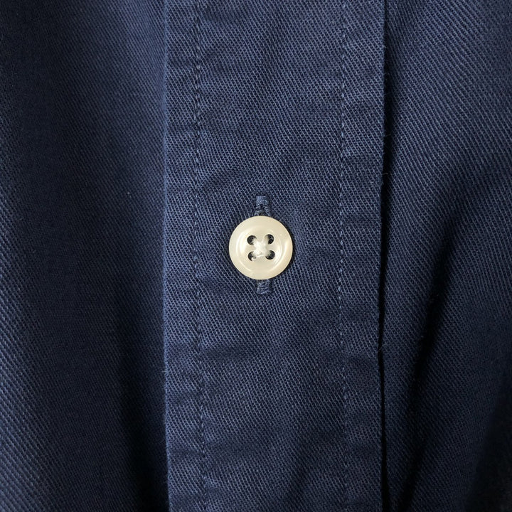 Ralph Lauren long sleeve button down shirt, men's XL size cotton navy blue type Vintage Second Hand
