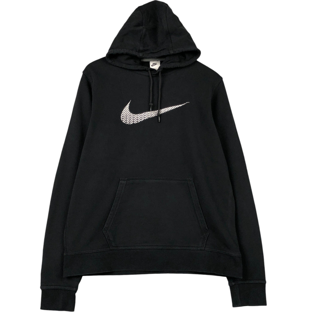 Nike Sweat Pullover Hoodie, Men's Size L cotton black type Vintage Second Hand