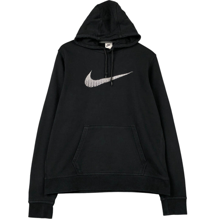 Nike Sweat Pullover Hoodie, Men's Size L cotton black type Vintage Second Hand