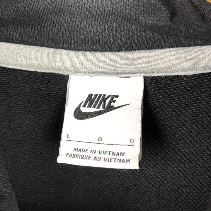 Nike Sweat Pullover Hoodie, Men's Size L cotton black type Vintage Second Hand