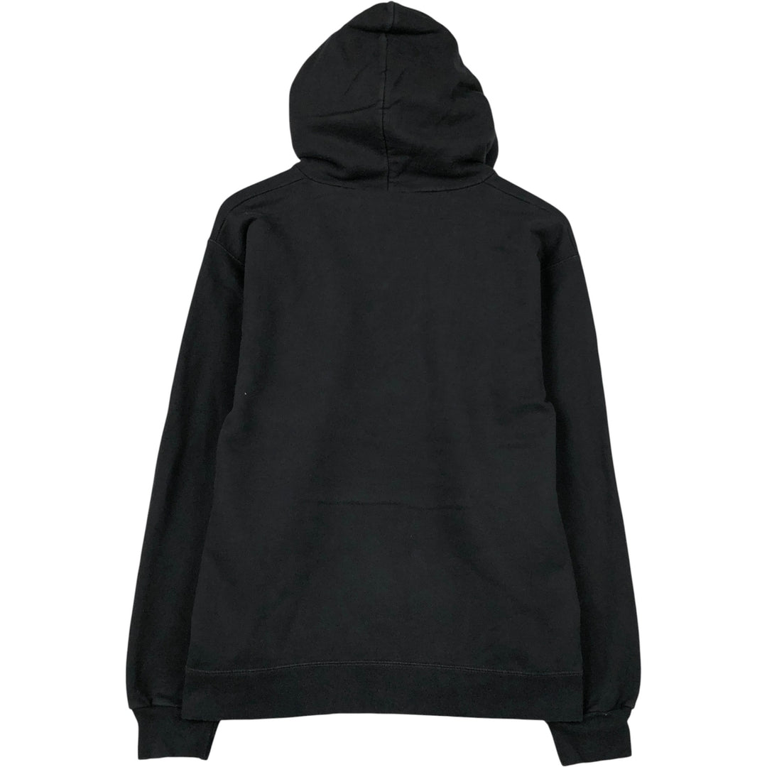 Thrasher Fire Pattern Pullover Hoodie, Men's Size Small cotton black type Vintage Second Hand