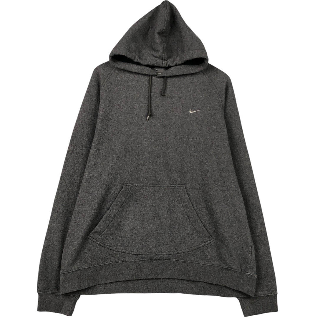 00'S Nike Sweat Pullover Hoodie Men's XL Size cotton Charcoal Vintage Second Hand