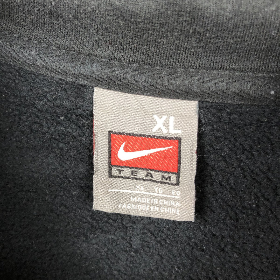 00'S Nike NIKE TEAM Sweat Pullover Hoodie Men's XL cotton black type Vintage Second Hand