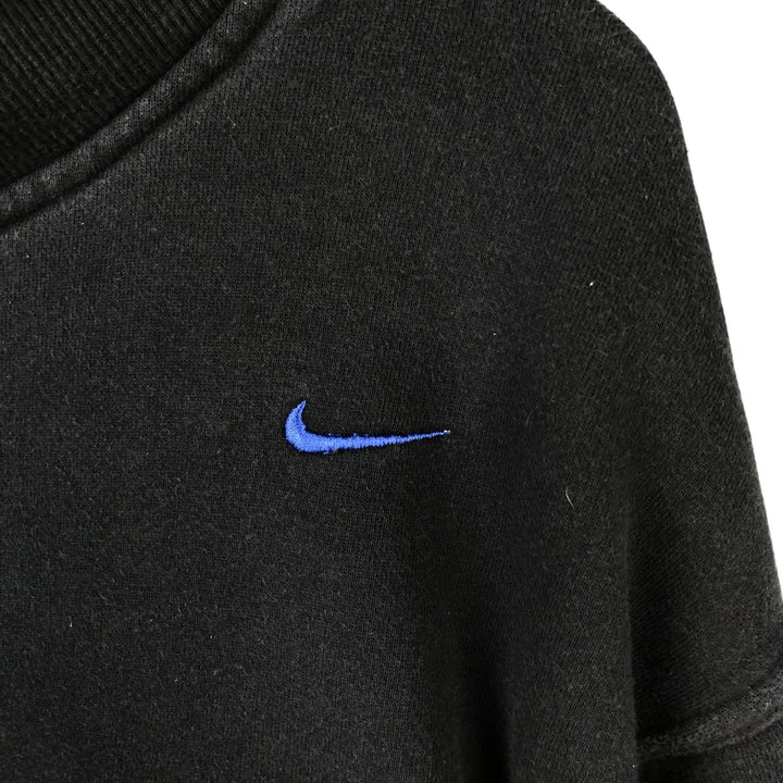 00'S Nike NIKE TEAM Sweat Pullover Hoodie Men's XL cotton black type Vintage Second Hand