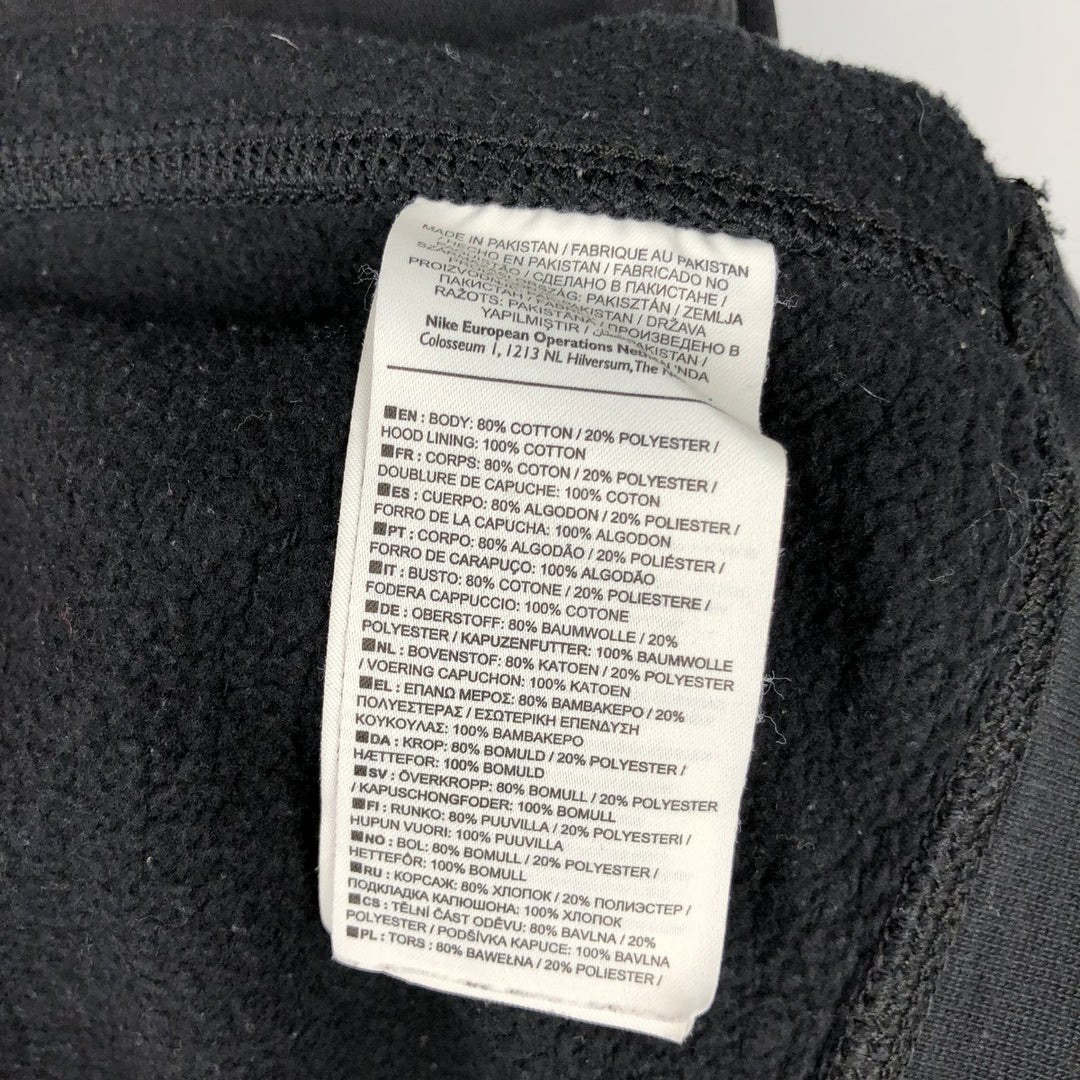 Nike Sweat Pullover Hoodie Men's XL Size cotton black type Vintage Second Hand