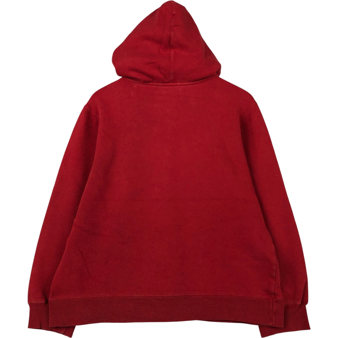 ~2000'S Adidas sweatshirt pullover hoodie, men's size M cotton red type Vintage Second Hand