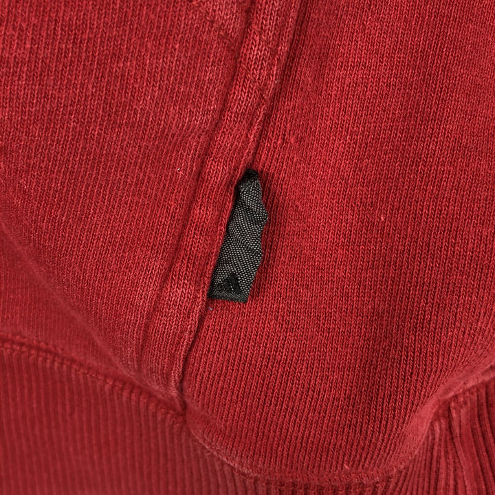 ~2000'S Adidas sweatshirt pullover hoodie, men's size M cotton red type Vintage Second Hand