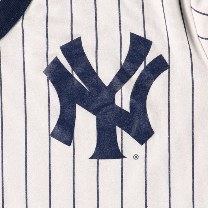 Majestic MLB New York Yankees Striped Ringer T-Shirt, Made in USA, Men's XL unclear navy blue type Vintage Second Hand