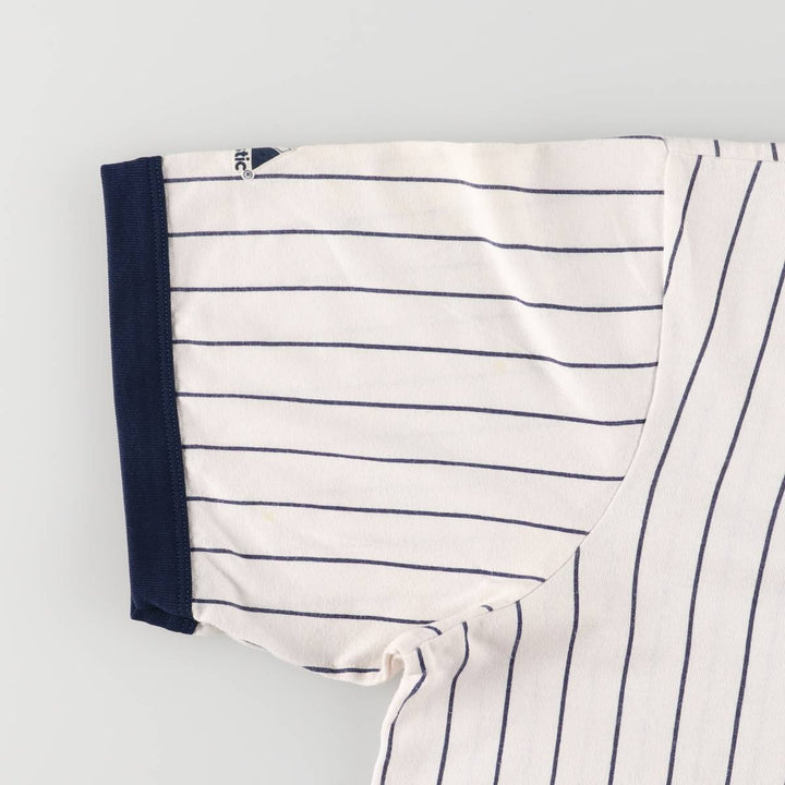 Majestic MLB New York Yankees Striped Ringer T-Shirt, Made in USA, Men's XL unclear navy blue type Vintage Second Hand