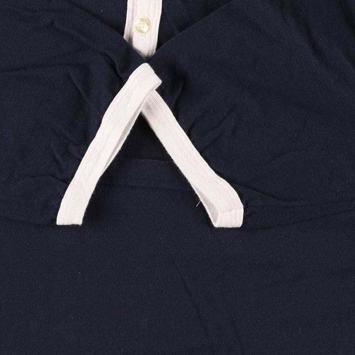 2000'S Ralph Lauren Polo Jeans Co. Henley T-shirt, men's size L cotton black type Vintage Second Hand