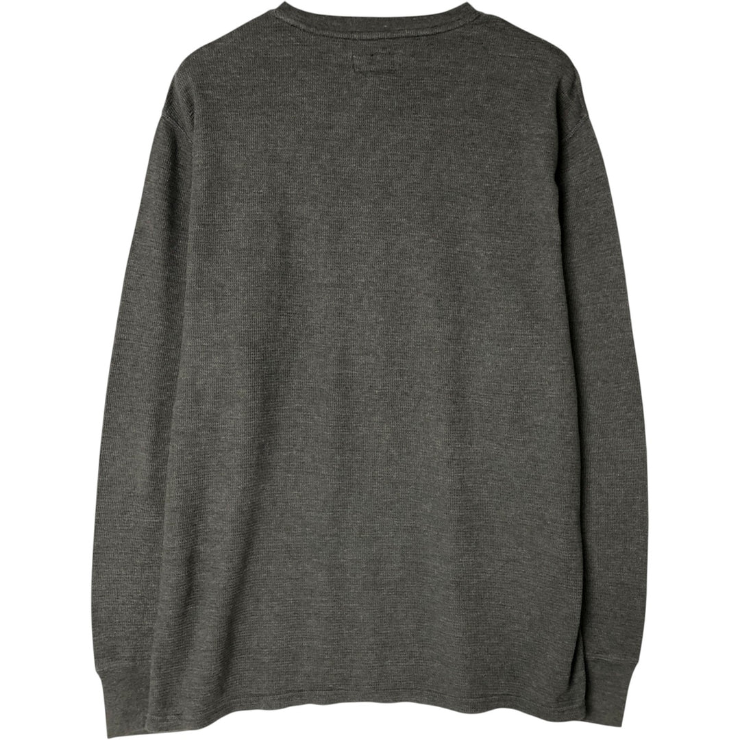 Ralph Lauren POLO RALPH LAUREN SLEEPWEAR Thermal Long T-shirt Honeycomb Men's XL cotton Charcoal Vintage Second Hand