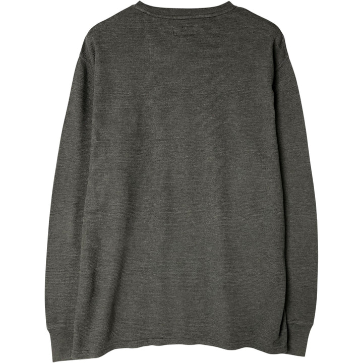 Ralph Lauren POLO RALPH LAUREN SLEEPWEAR Thermal Long T-shirt Honeycomb Men's XL cotton Charcoal Vintage Second Hand