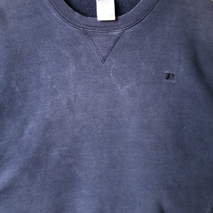 90s-00'S Vintage Russell Blank Sweatshirt, Men's Size XL cotton navy blue type Vintage Second Hand