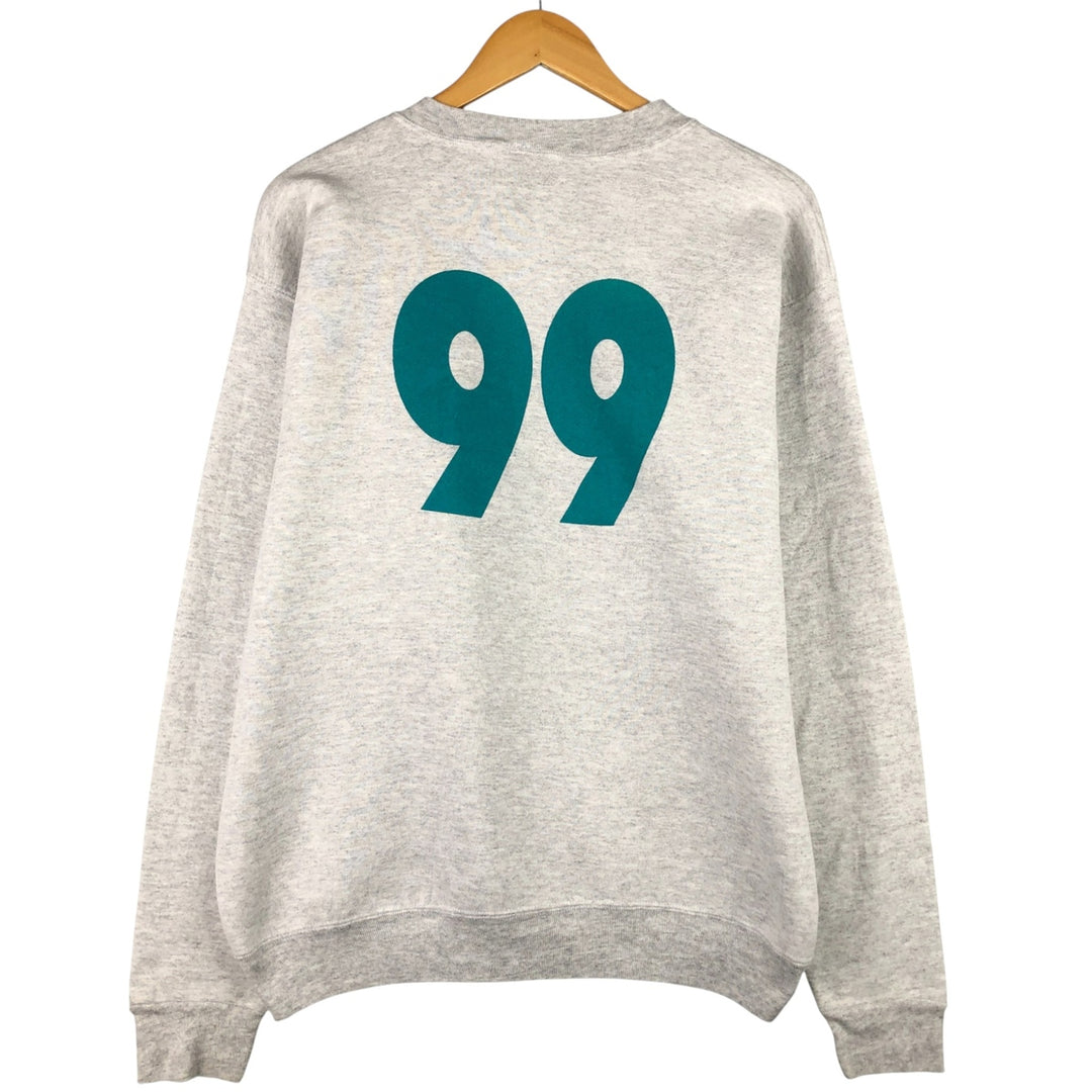 Vintage 1980'S Oneita college sweatshirt, made in the USA, size XL, men's polyester gray type Vintage Second Hand