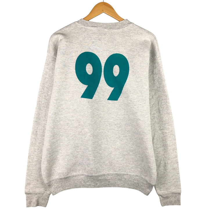 Vintage 1980'S Oneita college sweatshirt, made in the USA, size XL, men's polyester gray type Vintage Second Hand