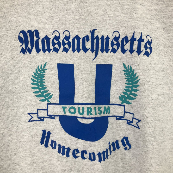 Vintage 1980'S Oneita college sweatshirt, made in the USA, size XL, men's polyester gray type Vintage Second Hand