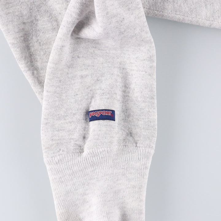 Vintage 90'S Jansport college sweatshirt, made in the USA, size L, men's unclear gray type Vintage Second Hand