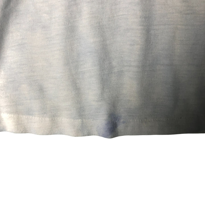 Vintage Ringer T-shirt, Made in USA, Women's XL polyester Blue type light blue Vintage Second Hand