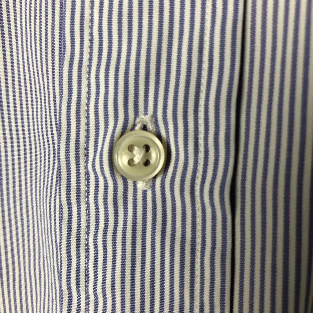 Ralph Lauren BLAKE long sleeve button-down striped shirt, men's size XL cotton white type Vintage Second Hand