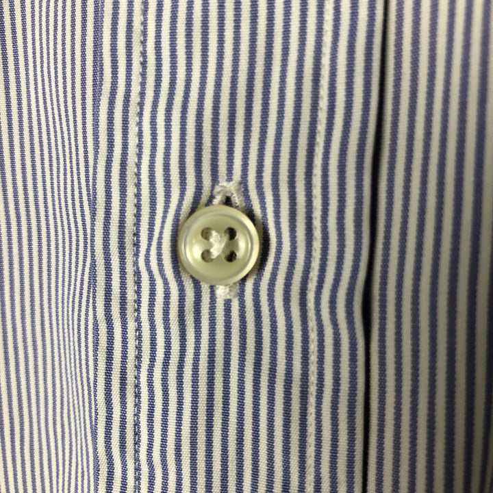 Ralph Lauren BLAKE long sleeve button-down striped shirt, men's size XL cotton white type Vintage Second Hand
