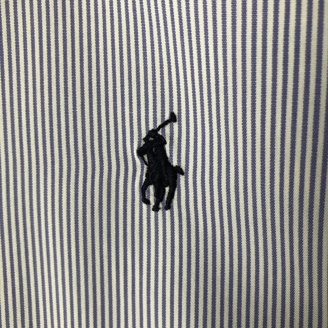 Ralph Lauren BLAKE long sleeve button-down striped shirt, men's size XL cotton white type Vintage Second Hand