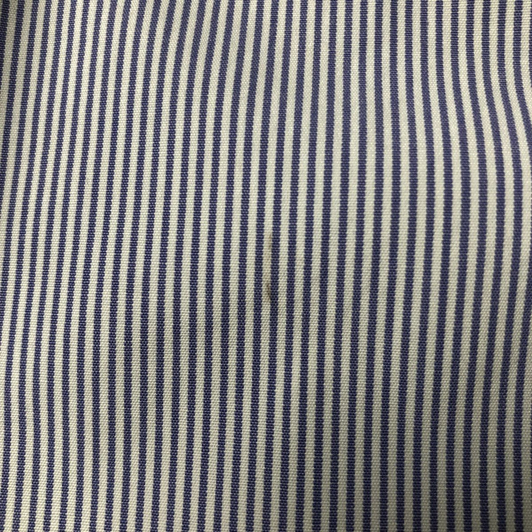 Ralph Lauren BLAKE long sleeve button-down striped shirt, men's size XL cotton white type Vintage Second Hand