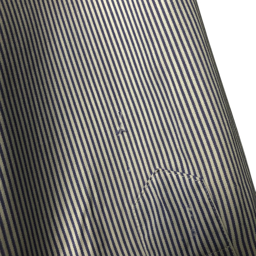 Ralph Lauren BLAKE long sleeve button-down striped shirt, men's size XL cotton white type Vintage Second Hand
