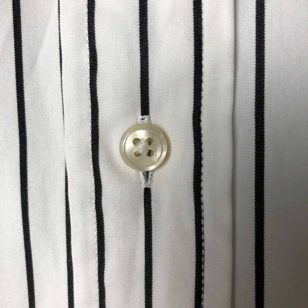 Ralph Lauren Classic Fit Long Sleeve Button Down Striped Shirt, Men's Size L cotton black type Vintage Second Hand