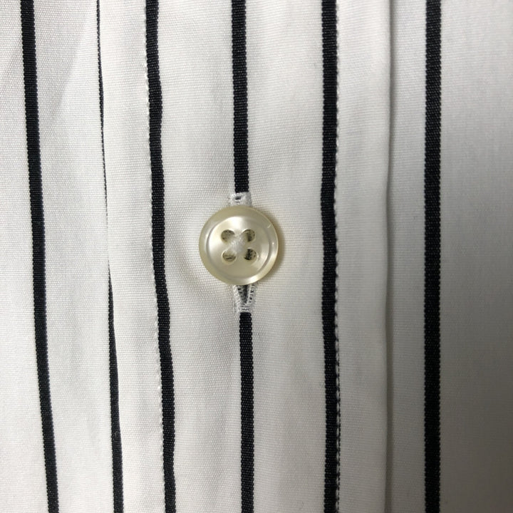 Ralph Lauren Classic Fit Long Sleeve Button Down Striped Shirt, Men's Size L cotton black type Vintage Second Hand
