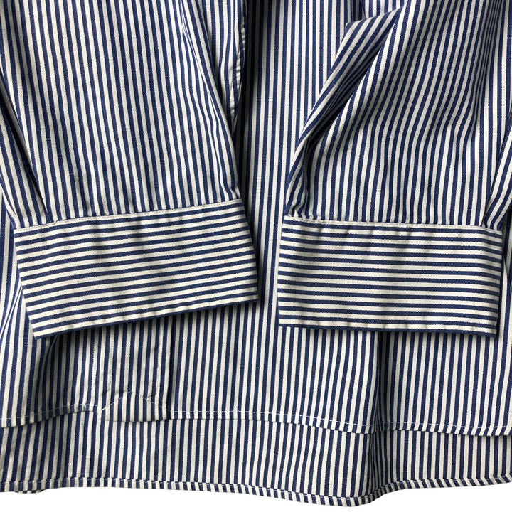 Ralph Lauren Classic Fit Long Sleeve Button-Down Striped Shirt, Men's Size L cotton blue type Vintage Second Hand