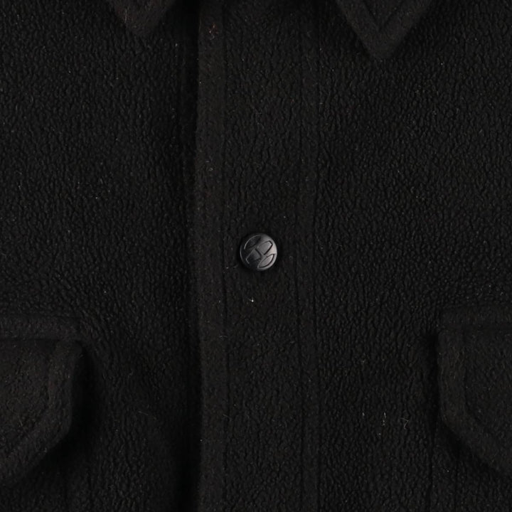 Vintage 90'S Tommy Hilfiger Jeans fleece shirt jacket, size S, men's polyester black type Vintage Second Hand