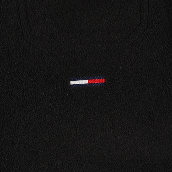 Vintage 90'S Tommy Hilfiger Jeans fleece shirt jacket, size S, men's polyester black type Vintage Second Hand