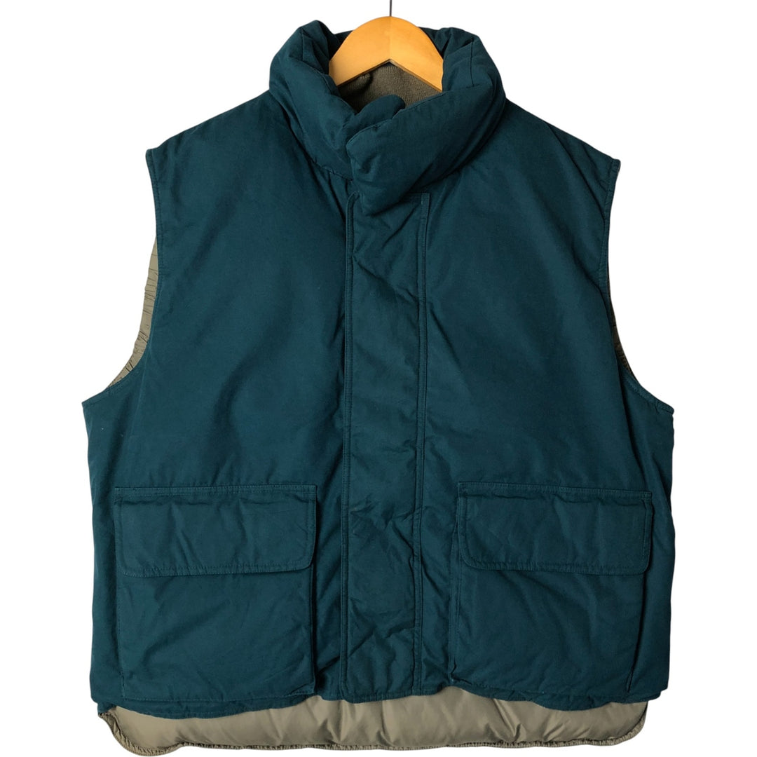 90s-00'S Cabelas Goose Down Vest, Men's Size L polyester Green type dark green Vintage Second Hand