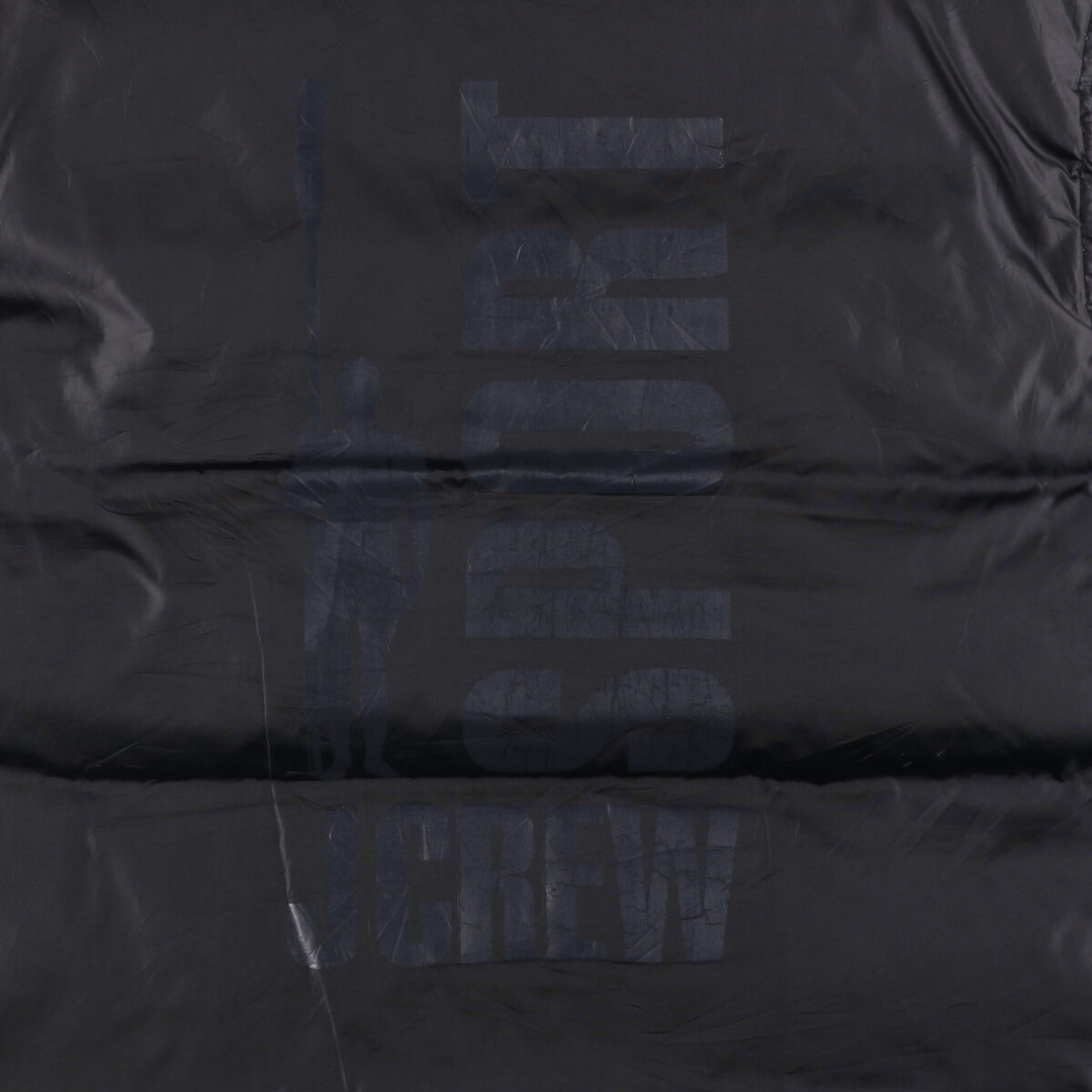 Vintage 90'S J.Crew SPORT reversible goose down vest, size L, men's polyester black type Vintage Second Hand