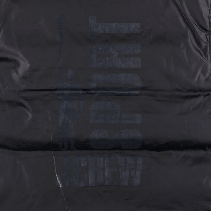 Vintage 90'S J.Crew SPORT reversible goose down vest, size L, men's polyester black type Vintage Second Hand