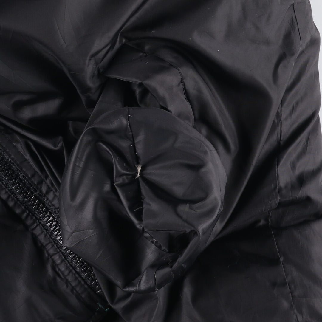 Vintage 90'S J.Crew SPORT reversible goose down vest, size L, men's polyester black type Vintage Second Hand