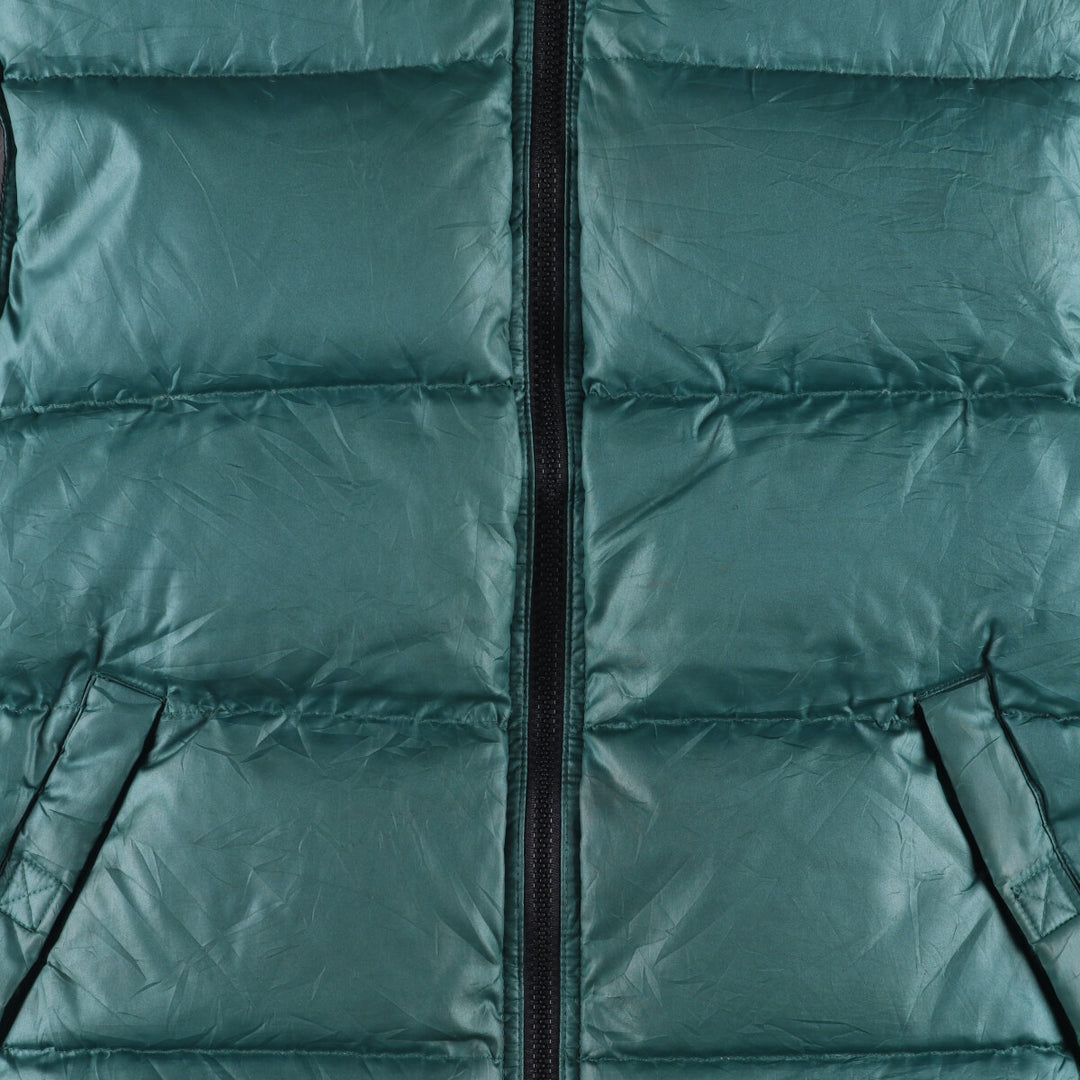 Vintage 90'S J.Crew SPORT reversible goose down vest, size L, men's polyester black type Vintage Second Hand