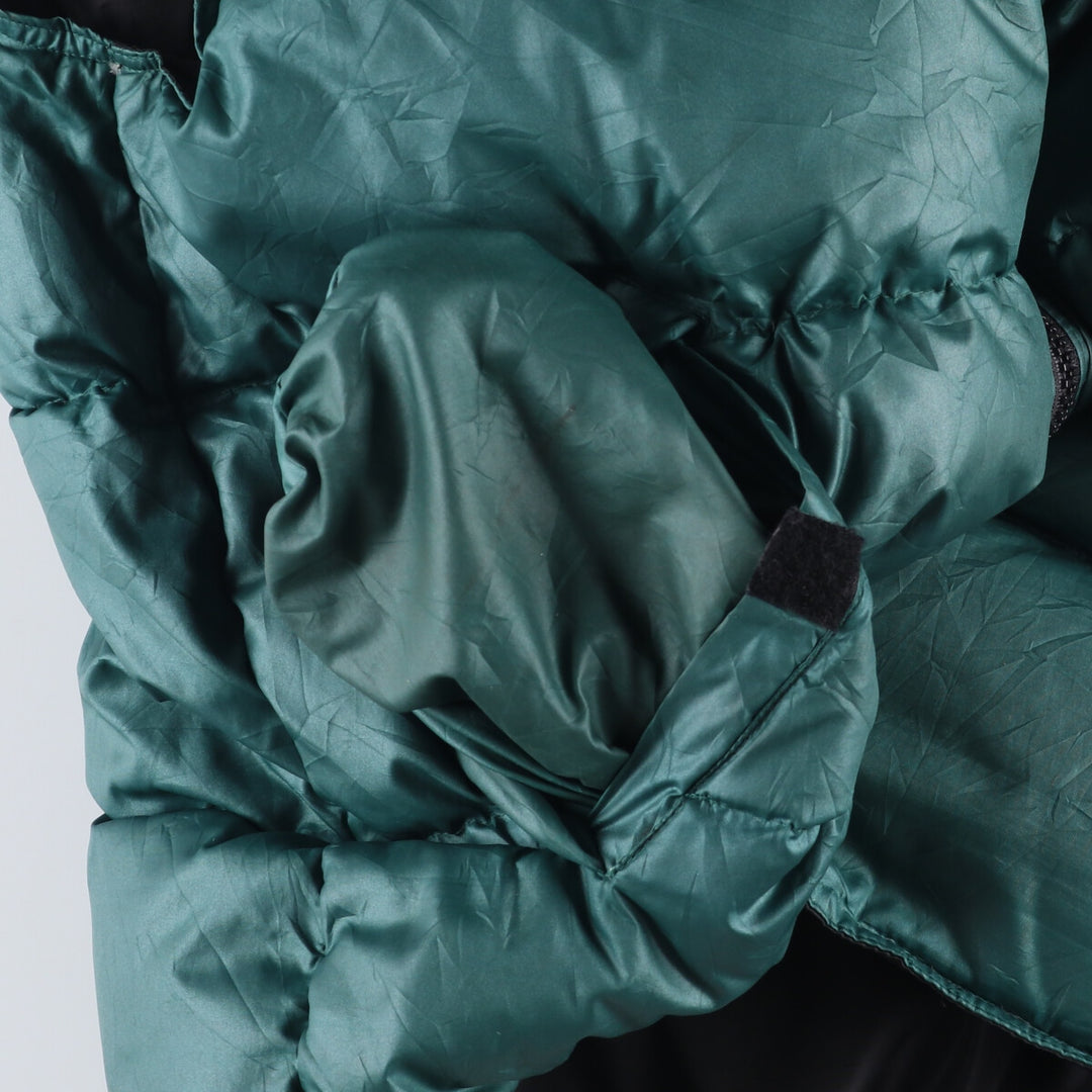 Vintage 90'S J.Crew SPORT reversible goose down vest, size L, men's polyester black type Vintage Second Hand