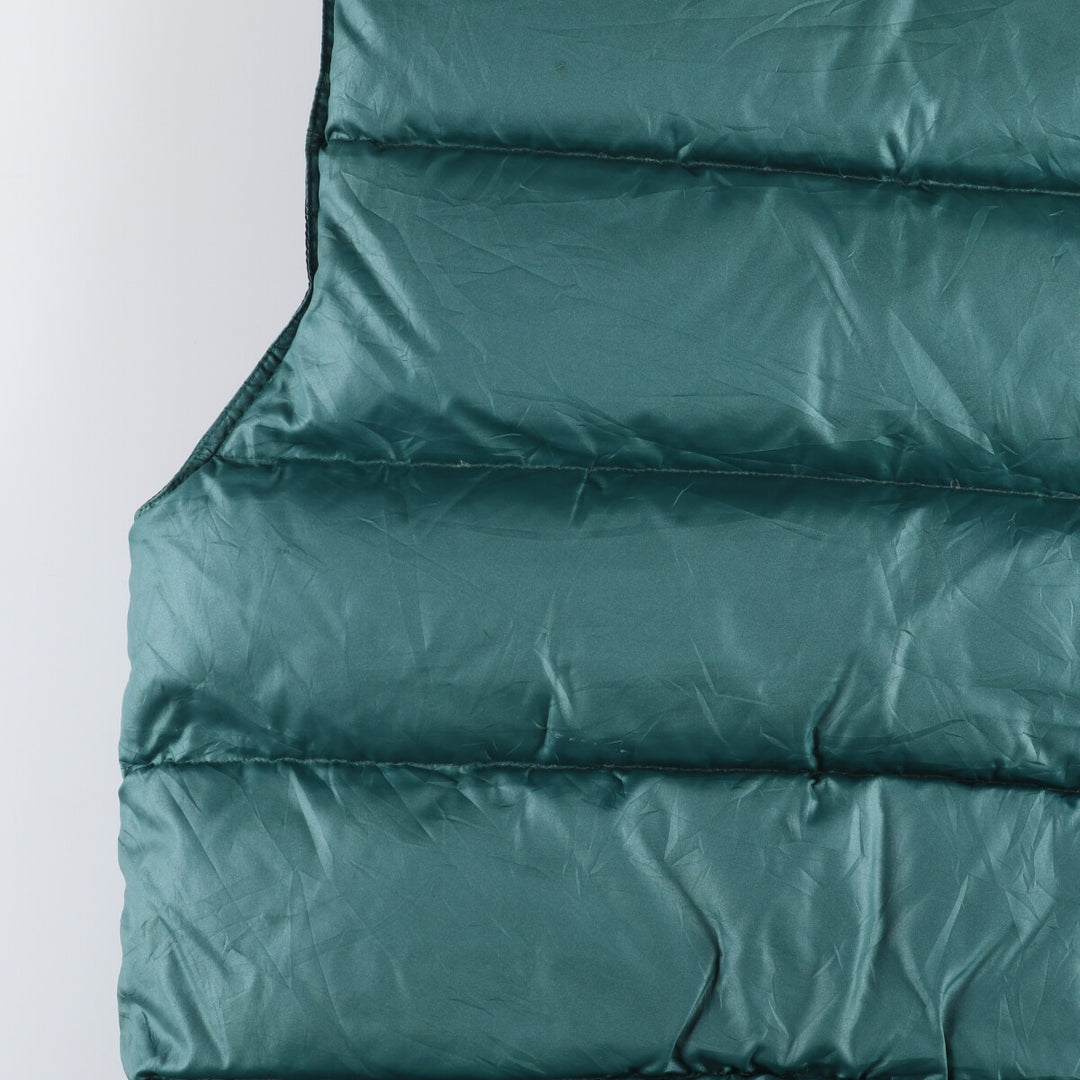 Vintage 90'S J.Crew SPORT reversible goose down vest, size L, men's polyester black type Vintage Second Hand