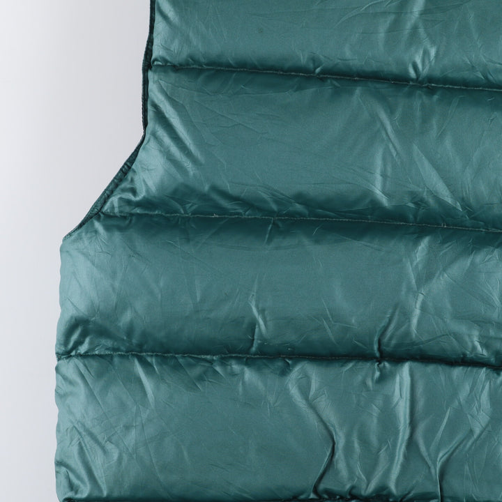 Vintage 90'S J.Crew SPORT reversible goose down vest, size L, men's polyester black type Vintage Second Hand