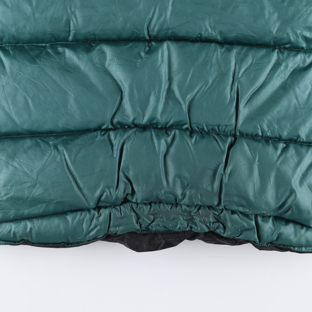 Vintage 90'S J.Crew SPORT reversible goose down vest, size L, men's polyester black type Vintage Second Hand