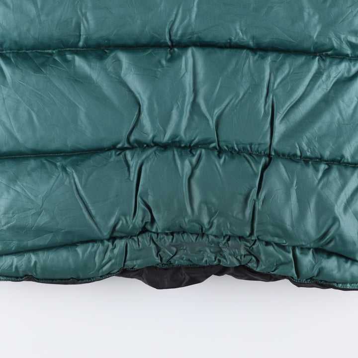 Vintage 90'S J.Crew SPORT reversible goose down vest, size L, men's polyester black type Vintage Second Hand