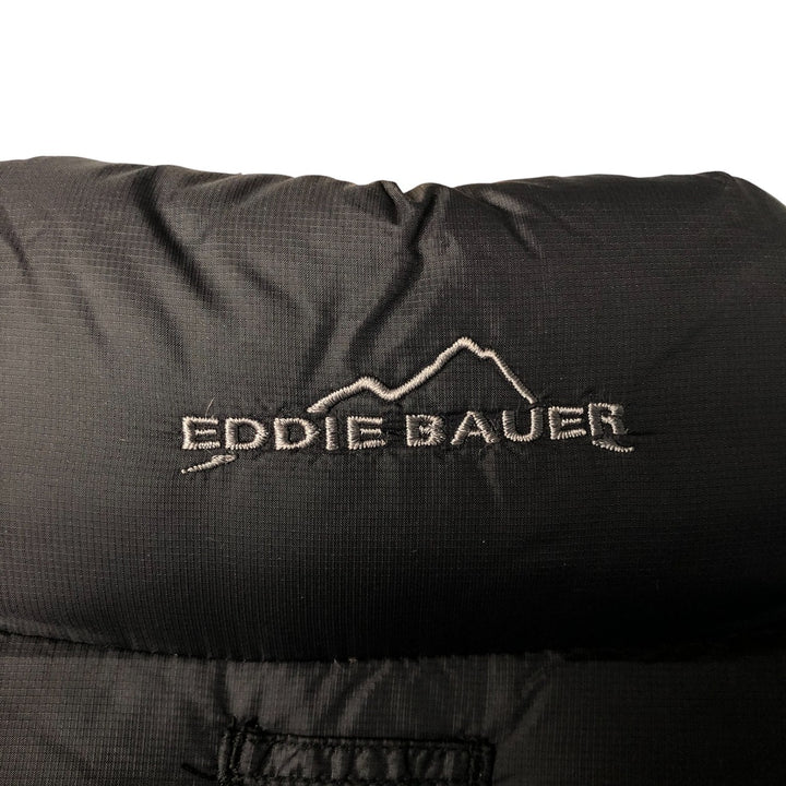 Eddie Bauer Ripstop Goose Down Vest, Men's Size L Nylon black type Vintage Second Hand