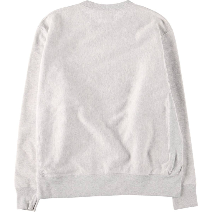 Champion REVERSE WEAVE Reverse Weave Printed Sweatshirt Trainer Men's XL cotton pale white type Vintage Second Hand