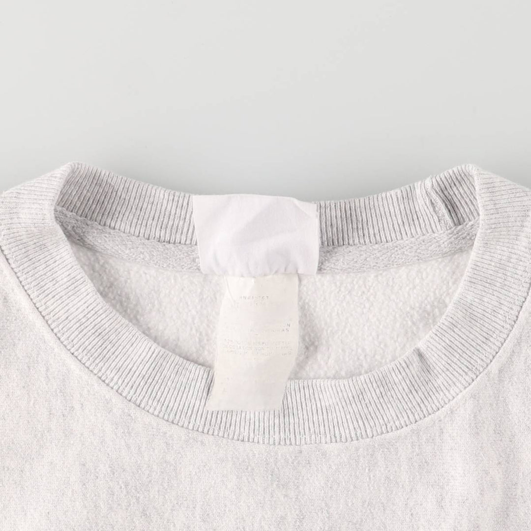 Champion REVERSE WEAVE Reverse Weave Printed Sweatshirt Trainer Men's XL cotton pale white type Vintage Second Hand