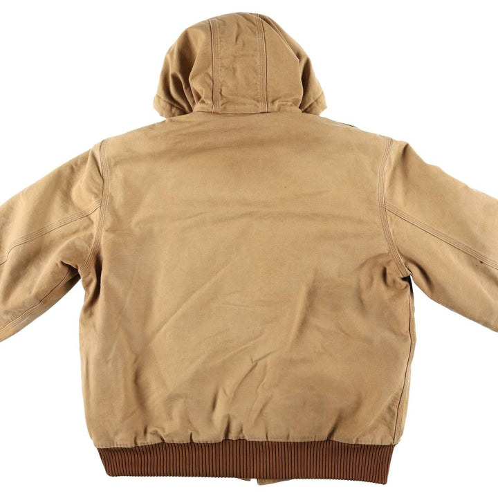 Carhartt Active Jacket, Padded Duck Full-Zip Hoodie, Men's XL unclear ocher yellow type Vintage Second Hand