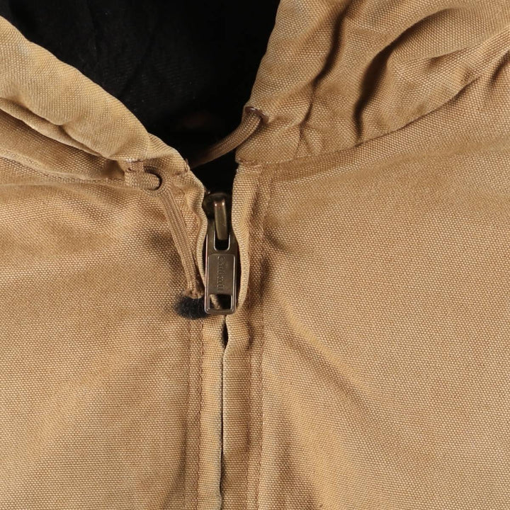 Carhartt Active Jacket, Padded Duck Full-Zip Hoodie, Men's XL unclear ocher yellow type Vintage Second Hand