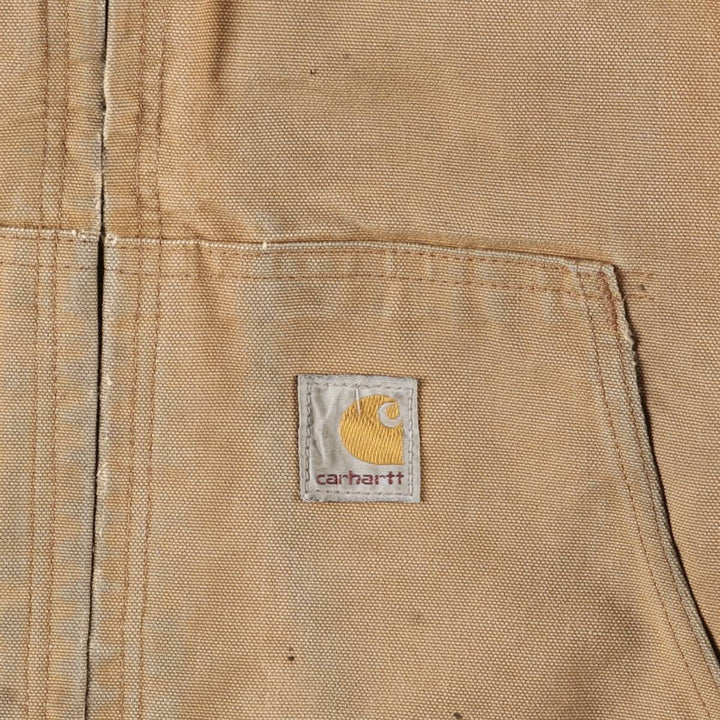 Carhartt Active Jacket, Padded Duck Full-Zip Hoodie, Men's XL unclear ocher yellow type Vintage Second Hand
