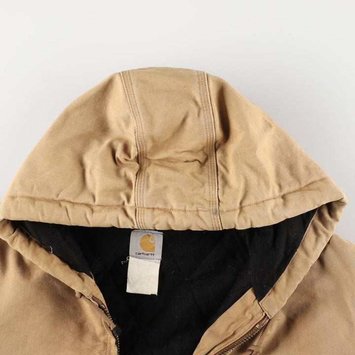 Carhartt Active Jacket, Padded Duck Full-Zip Hoodie, Men's XL unclear ocher yellow type Vintage Second Hand