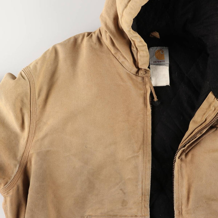 Carhartt Active Jacket, Padded Duck Full-Zip Hoodie, Men's XL unclear ocher yellow type Vintage Second Hand